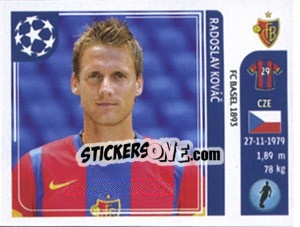 Sticker Radoslav Kovac - UEFA Champions League 2011-2012 n. 179 - Panini
