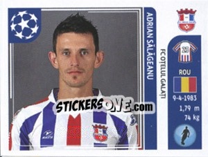 Sticker Adrian Salageanu - UEFA Champions League 2011-2012 - Panini