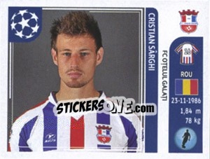 Sticker Cristian Sarghi - UEFA Champions League 2011-2012 - Panini