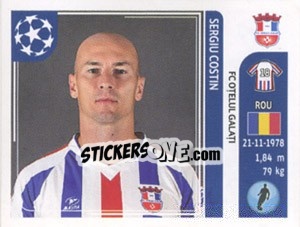 Cromo Sergiu Costin - UEFA Champions League 2011-2012 - Panini