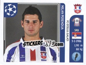 Sticker Milan Perendija - UEFA Champions League 2011-2012 - Panini