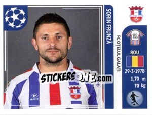 Sticker Sorin Frunză - UEFA Champions League 2011-2012 n. 199 - Panini