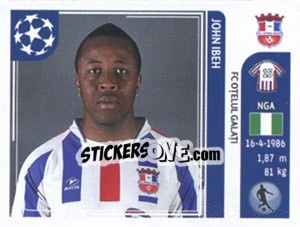 Sticker John Ibeh - UEFA Champions League 2011-2012 - Panini