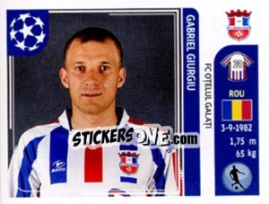 Sticker Gabriel Giurgiu - UEFA Champions League 2011-2012 - Panini