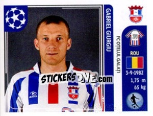 Figurina Gabriel Giurgiu - UEFA Champions League 2011-2012 n. 201 - Panini