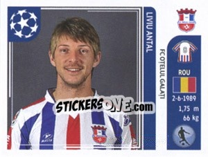 Sticker Liviu Antal - UEFA Champions League 2011-2012 - Panini