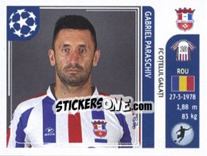 Sticker Gabriel Paraschiv - UEFA Champions League 2011-2012 - Panini