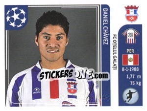Sticker Daniel Chávez - UEFA Champions League 2011-2012 n. 207 - Panini