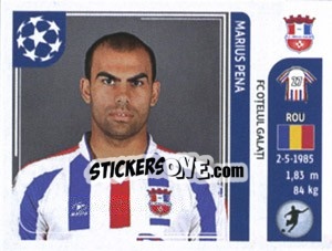 Sticker Marius Pena - UEFA Champions League 2011-2012 - Panini