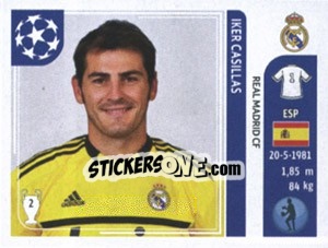 Cromo Iker Casillas - UEFA Champions League 2011-2012 - Panini