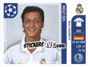 Sticker Mesut Ozil - UEFA Champions League 2011-2012 - Panini