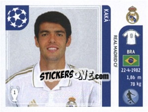 Sticker Kaka - UEFA Champions League 2011-2012 n. 222 - Panini