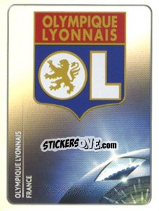 Cromo Olympique Lyonnais Badge - UEFA Champions League 2011-2012 - Panini