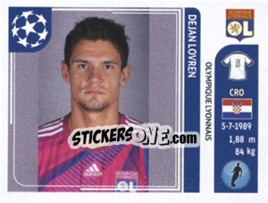 Sticker Dejan Lovren - UEFA Champions League 2011-2012 n. 229 - Panini