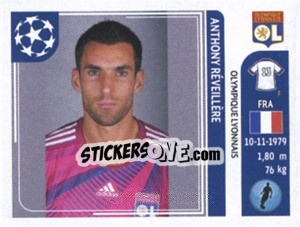 Sticker Anthony Reveillere - UEFA Champions League 2011-2012 - Panini