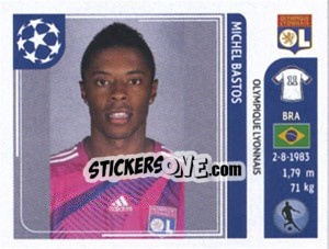 Sticker Michel Bastos - UEFA Champions League 2011-2012 - Panini