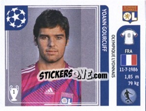 Sticker Yoann Gourcuff - UEFA Champions League 2011-2012 - Panini