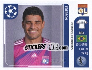 Sticker Ederson - UEFA Champions League 2011-2012 n. 238 - Panini