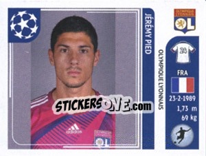 Figurina Jeremy Pied - UEFA Champions League 2011-2012 - Panini