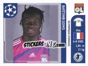 Sticker Bafetimbi Gomis - UEFA Champions League 2011-2012 n. 242 - Panini
