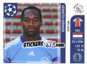 Sticker Kenneth Vermeer - UEFA Champions League 2011-2012 n. 244 - Panini