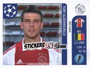Sticker Toby Alderweireld - UEFA Champions League 2011-2012 - Panini