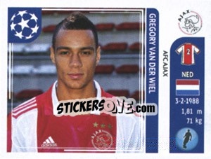 Sticker Gregory van der Wiel - UEFA Champions League 2011-2012 - Panini