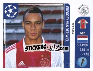 Sticker Gregory van der Wiel - UEFA Champions League 2011-2012 n. 248 - Panini