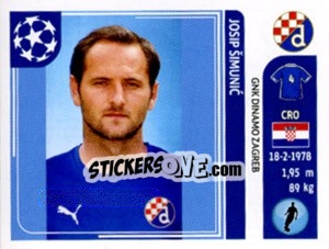 Sticker Josip šimunic - UEFA Champions League 2011-2012 - Panini