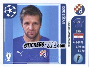 Sticker Igor Biscan - UEFA Champions League 2011-2012 - Panini