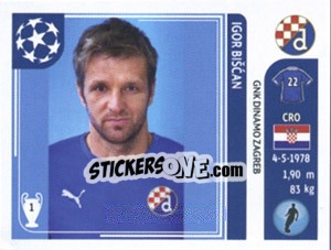 Figurina Igor Biscan - UEFA Champions League 2011-2012 - Panini