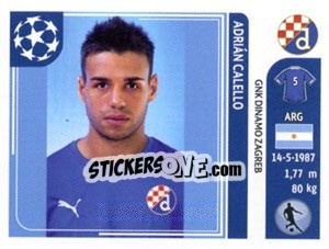 Sticker Adrián Calello - UEFA Champions League 2011-2012 n. 269 - Panini