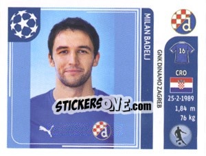Sticker Milan Badelj - UEFA Champions League 2011-2012 - Panini