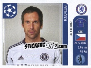 Sticker Petr Cech - UEFA Champions League 2011-2012 n. 278 - Panini