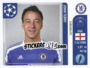 Sticker John Terry - UEFA Champions League 2011-2012 n. 279 - Panini