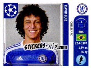 Sticker David Luiz - UEFA Champions League 2011-2012 n. 280 - Panini