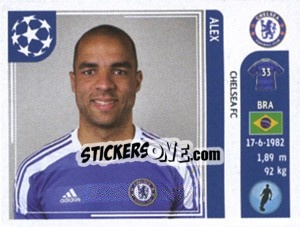Sticker Alex - UEFA Champions League 2011-2012 n. 281 - Panini
