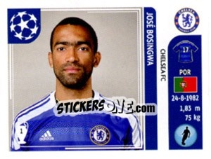 Sticker José Bosingwa - UEFA Champions League 2011-2012 n. 284 - Panini