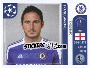 Sticker Frank Lampard - UEFA Champions League 2011-2012 n. 285 - Panini