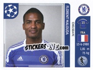 Sticker Florent Malouda - UEFA Champions League 2011-2012 n. 289 - Panini