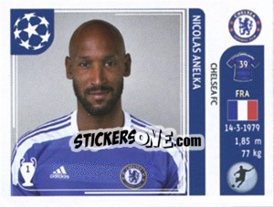 Sticker Nicolas Anelka - UEFA Champions League 2011-2012 n. 291 - Panini