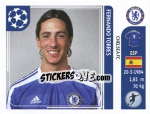 Sticker Fernando Torres - UEFA Champions League 2011-2012 n. 293 - Panini