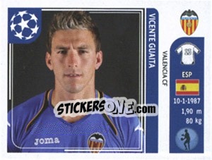 Sticker Vicente Guaita - UEFA Champions League 2011-2012 n. 295 - Panini