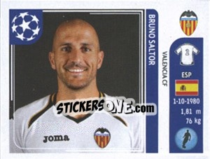 Sticker Bruno Saltor - UEFA Champions League 2011-2012 n. 296 - Panini