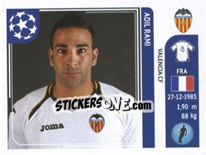 Sticker Adil Rami - UEFA Champions League 2011-2012 n. 297 - Panini