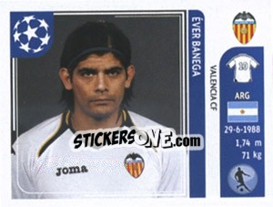 Cromo Ever Banega - UEFA Champions League 2011-2012 - Panini