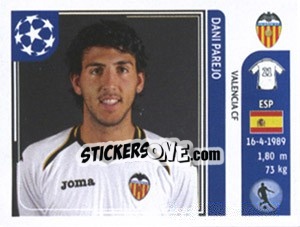 Sticker Dani Parejo - UEFA Champions League 2011-2012 n. 305 - Panini