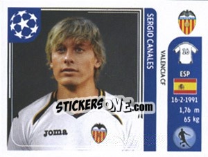 Sticker Sergio Canales - UEFA Champions League 2011-2012 - Panini