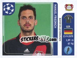 Sticker Manuel Friedrich - UEFA Champions League 2011-2012 n. 313 - Panini