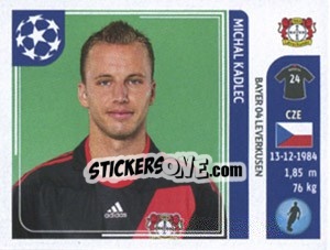 Sticker Michal Kadlec - UEFA Champions League 2011-2012 n. 315 - Panini